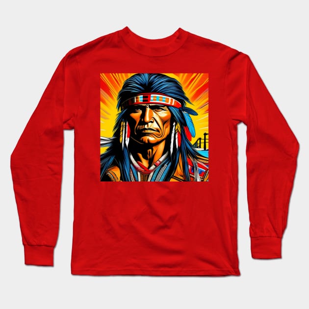 RED POWER 7 (CROPPED) Long Sleeve T-Shirt by truthtopower